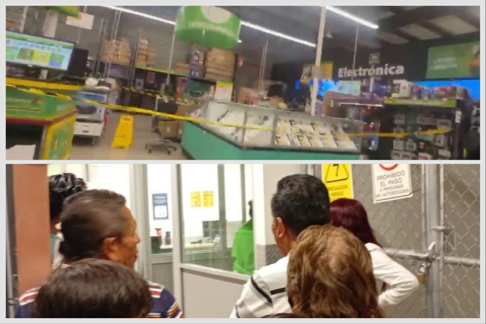 Comando roba celulares en tienda de Vía Amalucan; hay un detenido