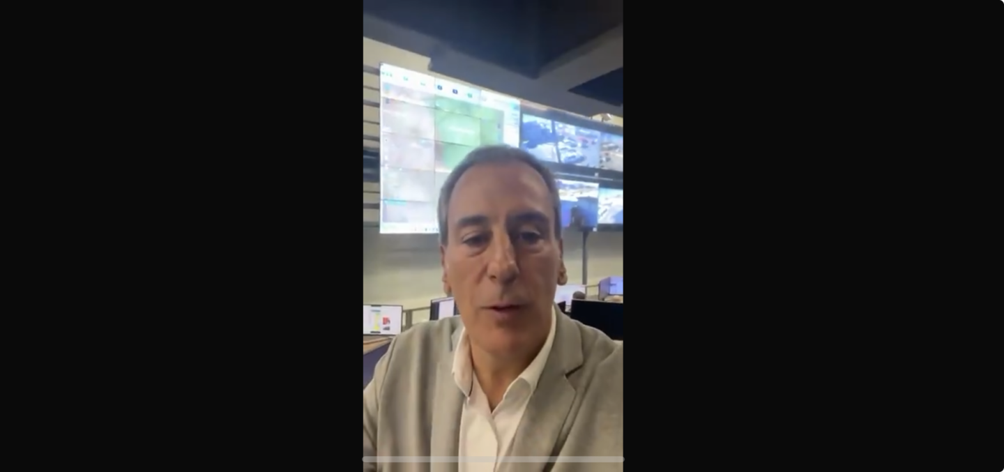 Verifica Pepe Chedraui funcionamiento del sistema de videovigilancia en la DGERI