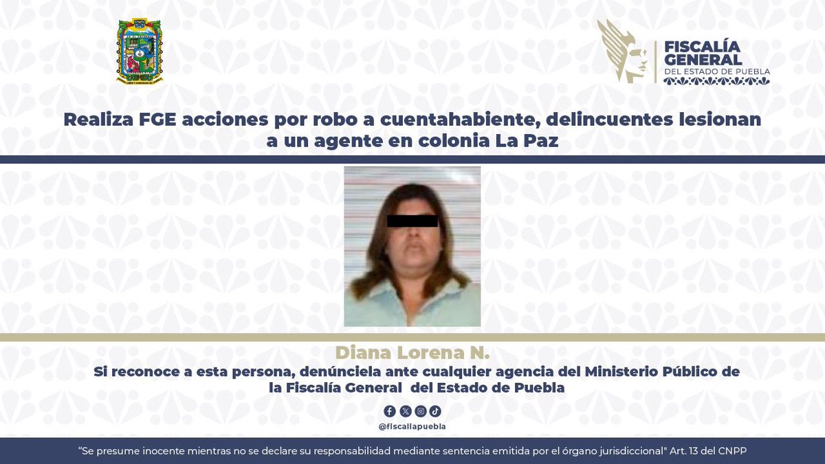 Realiza FGE acciones por robo a cuentahabiente, delincuentes lesionan a un agente en colonia La Paz