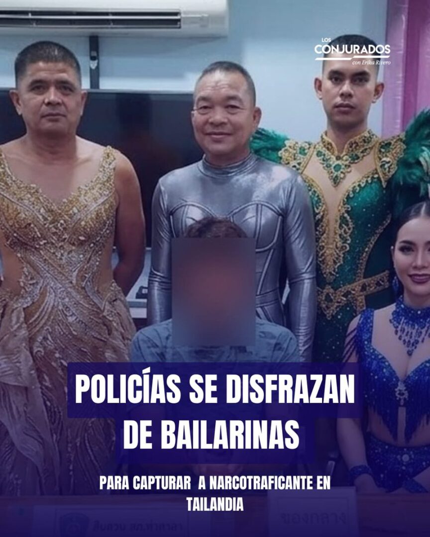 “Como película”: policías vestidos de bailarinas sorprenden y arrestan a presunto criminal en Tailandia