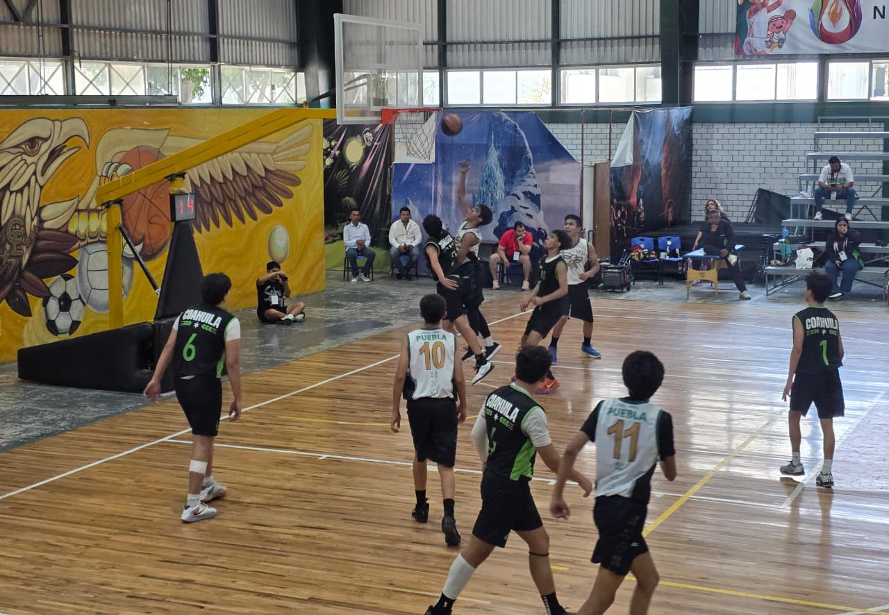 Puebla vive finales de básquetbol en Olimpiada Nacional CONADE 2026
