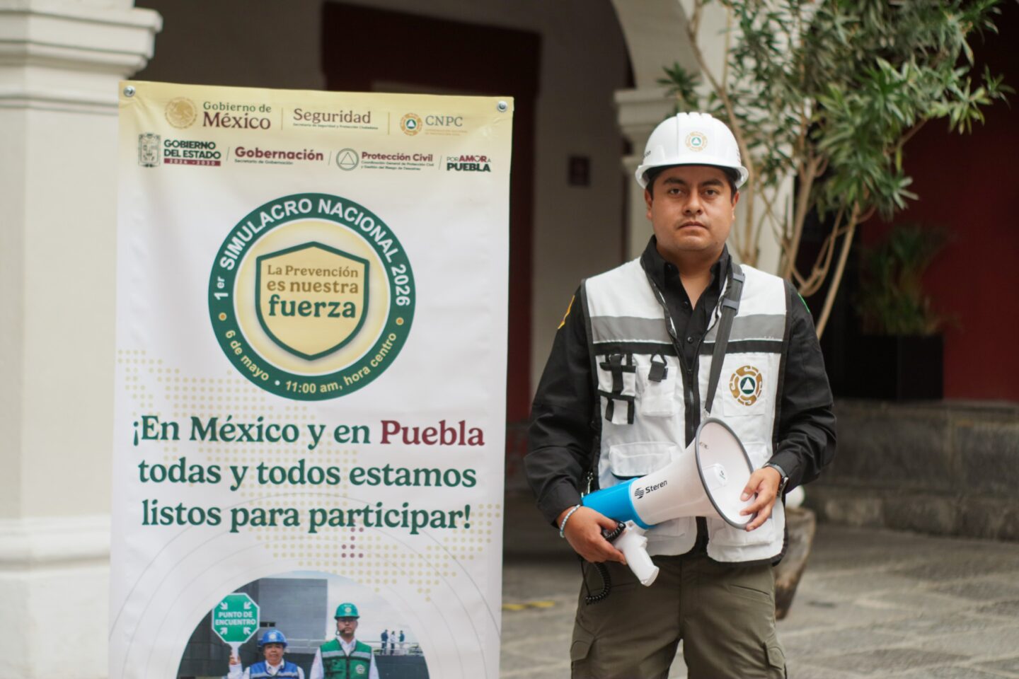Gobierno del Estado se suma al 1er Simulacro Nacional 2026
