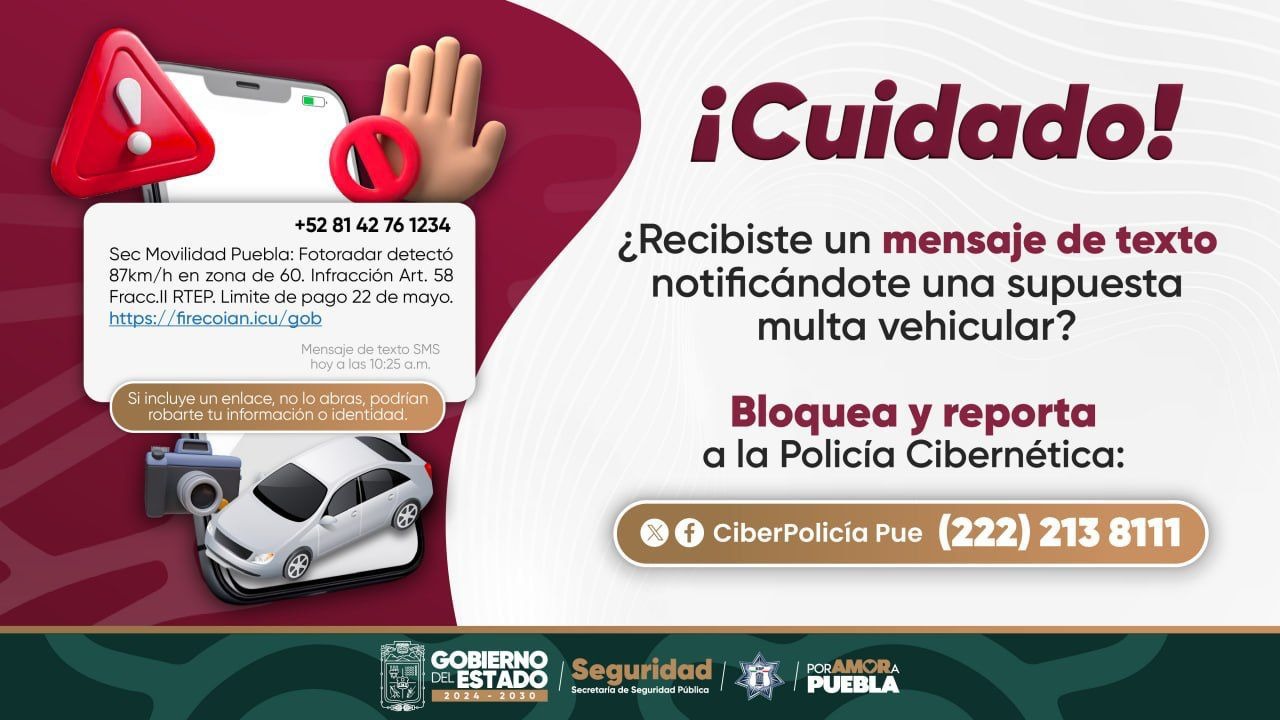 Policía Cibernética brinda orientación ante mensajes fraudulentos sobre multas vehiculares