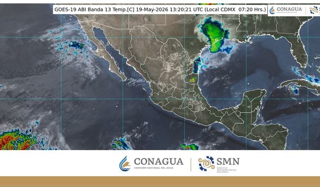 Hoy, persistirán la onda de calor y las temperaturas vespertinas de calurosas a muy calurosas, en gran parte de México.