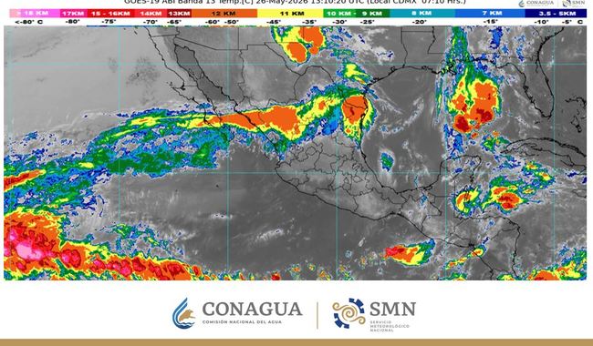 Hoy, persistirán el ambiente de caluroso a muy caluroso en la mayor parte del país, así como la onda de calor en regiones de 11 estados.