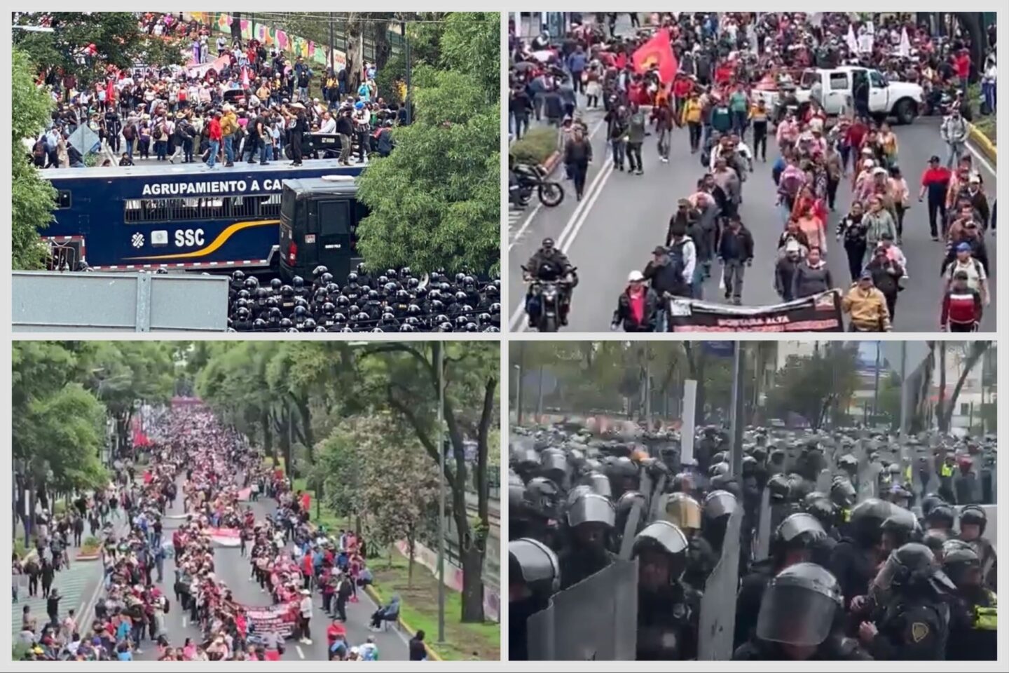 Maestros de la CNTE intensifican protestas en CDMX con marcha rumbo al estadio mundialista