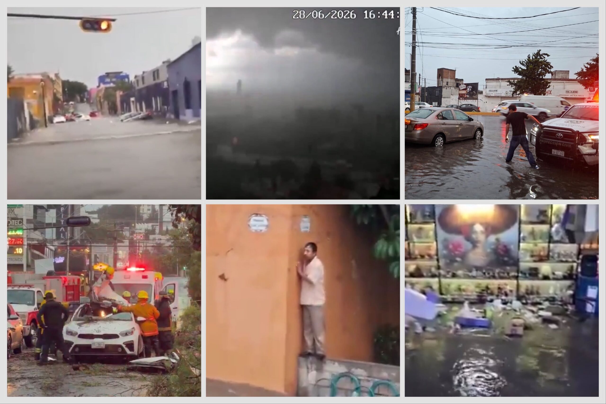 Lluvias colapsan Puebla: un fallecido, autos bajo el agua y desbordamiento parcial del Puente Negro