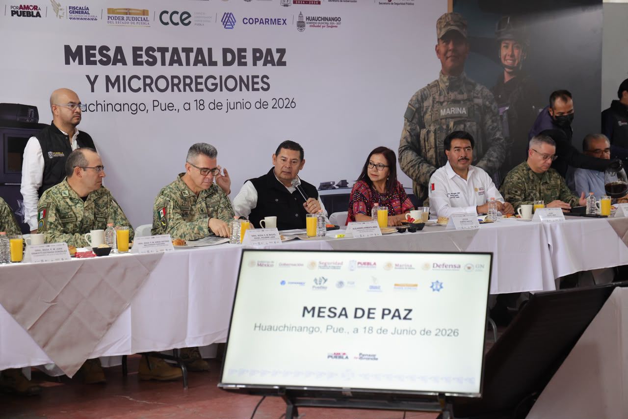 Gobierno Federal, Estatal y Fuerzas Armadas refuerzan estrategia de seguridad en la Sierra Norte