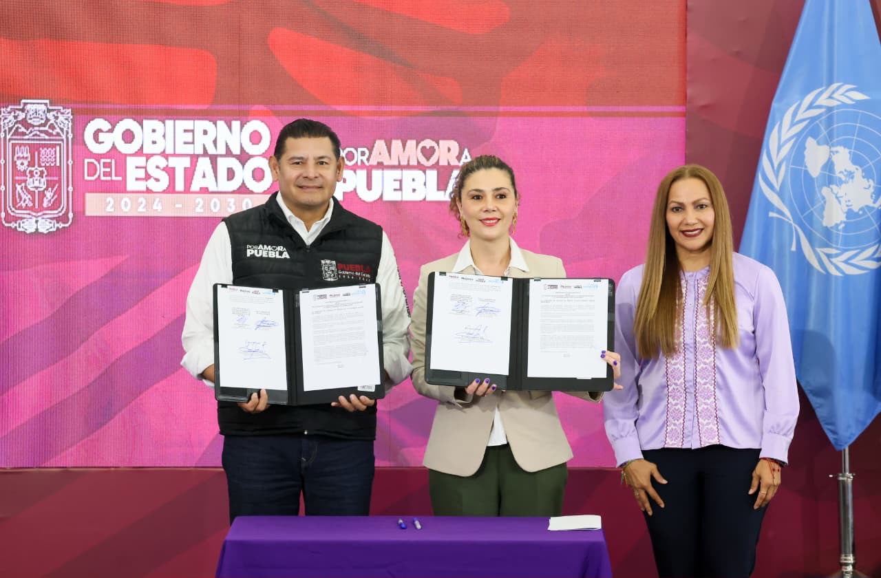 Gobierno del Estado de Puebla lidera protección de género con ONU Mujeres 