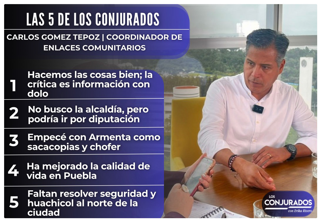 Las 5 de Los Conjurados con Carlos Gómez Tepoz