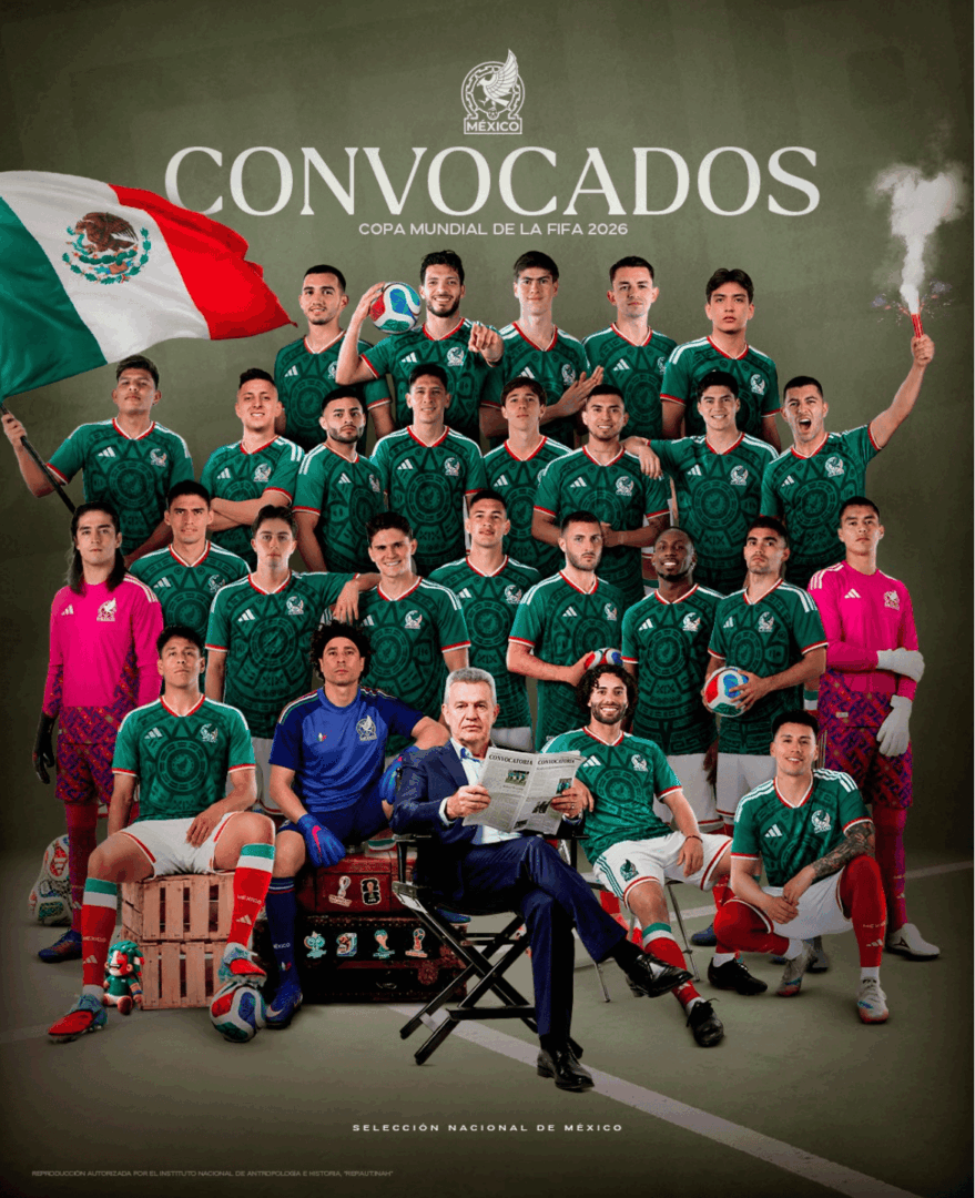 México define a sus guerreros para el Mundial 2026; mezcla de experiencia y juventud en la lista final