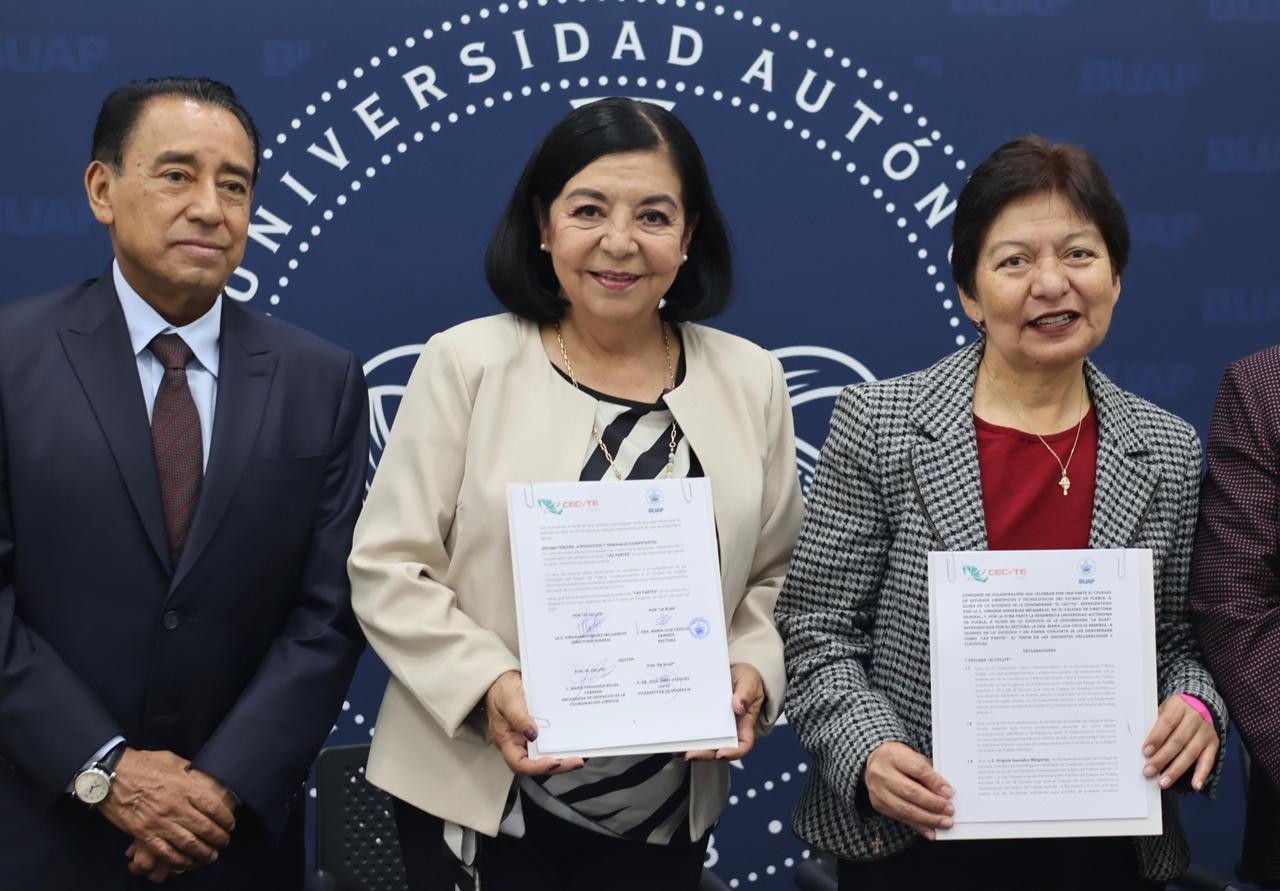 CECyTE Puebla y BUAP fortalecen la formación académica e investigación