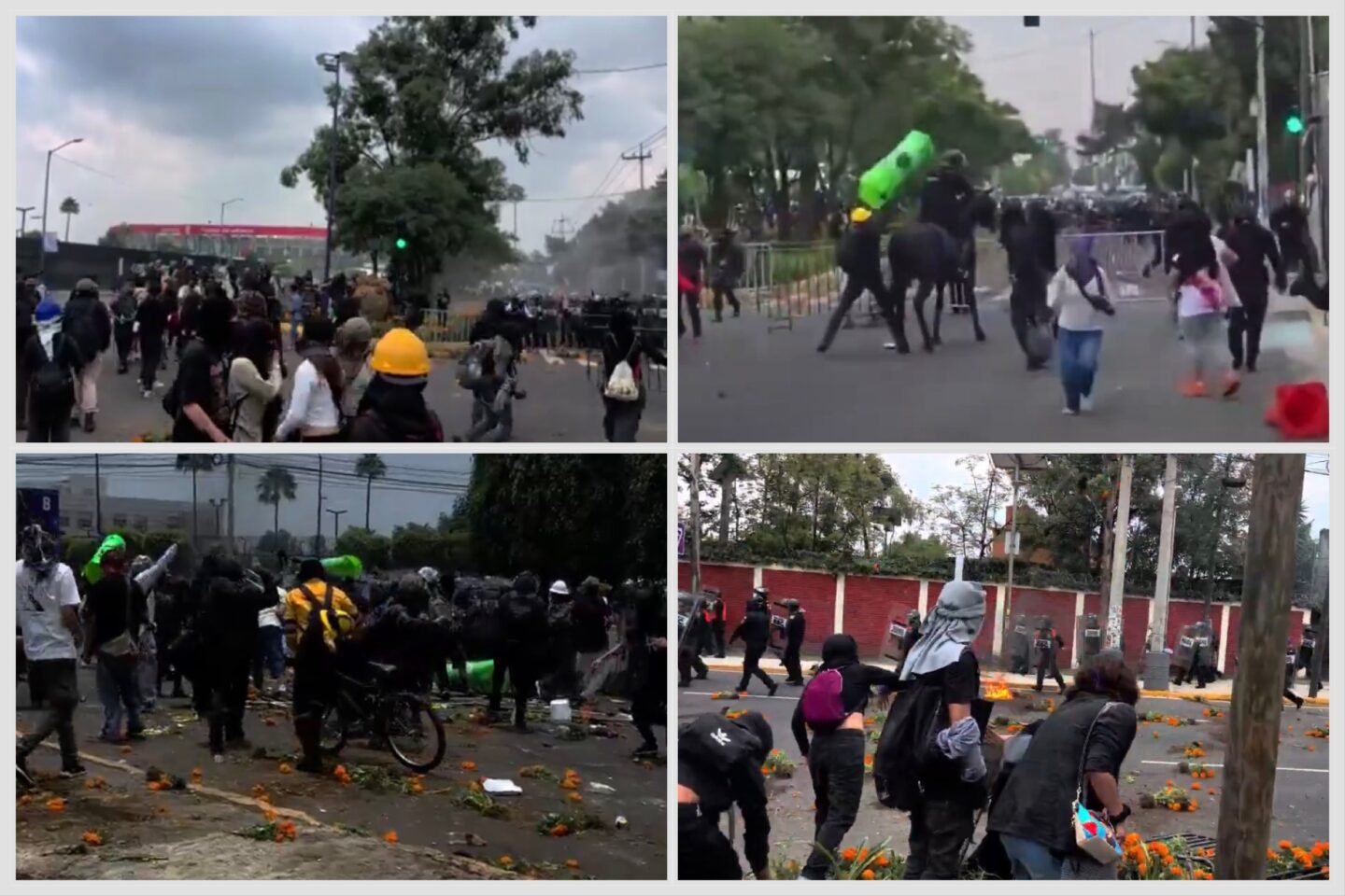 Miles celebran el Mundial mientras encapuchados protagonizan disturbios cerca del Estadio Ciudad de México