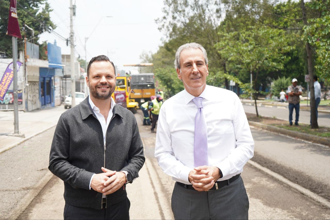 Supervisa Pepe Chedraui avances del Tren Capitalino de Pavimentación en bulevar Xonaca