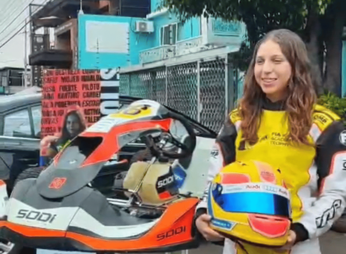 Joven poblana hará historia en Francia: competirá en el Mundial IAME Ladies Cup