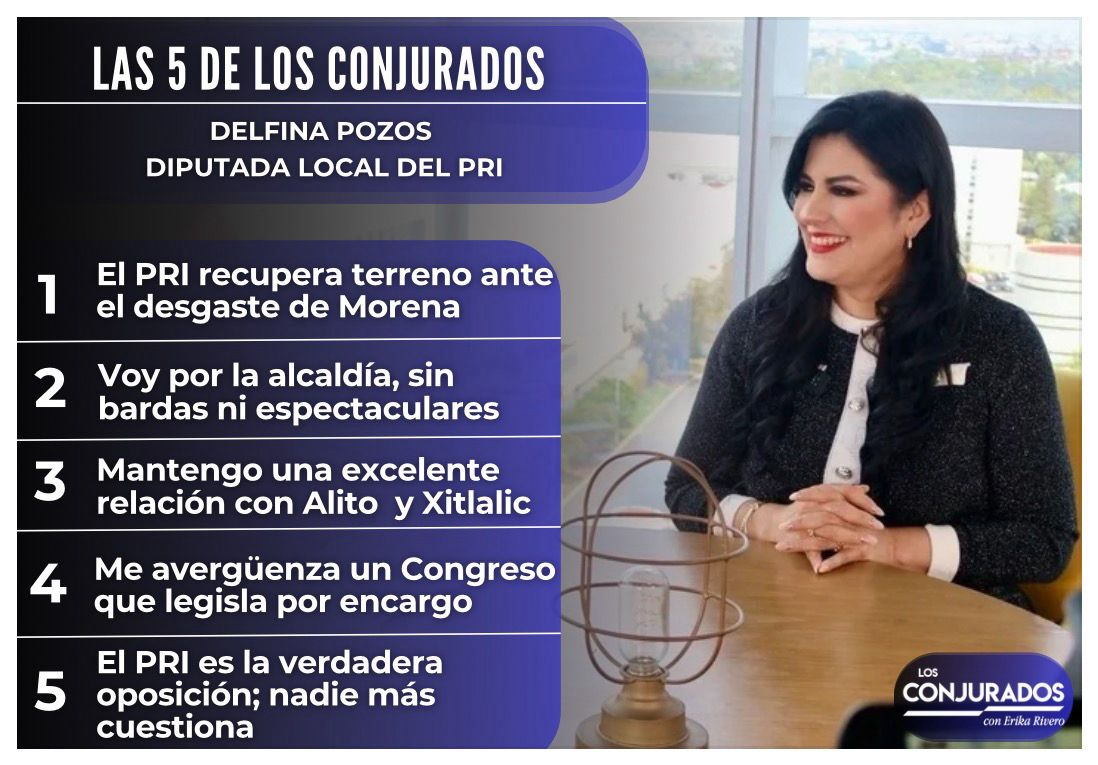 Las 5 de Los Conjurados con Delfina Pozos