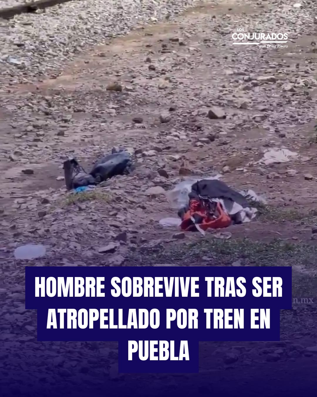 Accidente ferroviario en Amalucan deja a un hombre gravemente herido tras ser embestido por tren