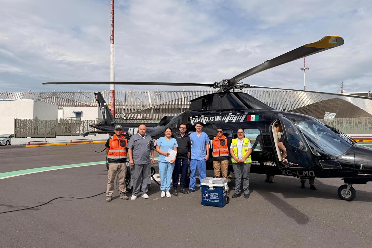 Coordinación interinstitucional permite traslado aéreo de órgano donado a CDMX