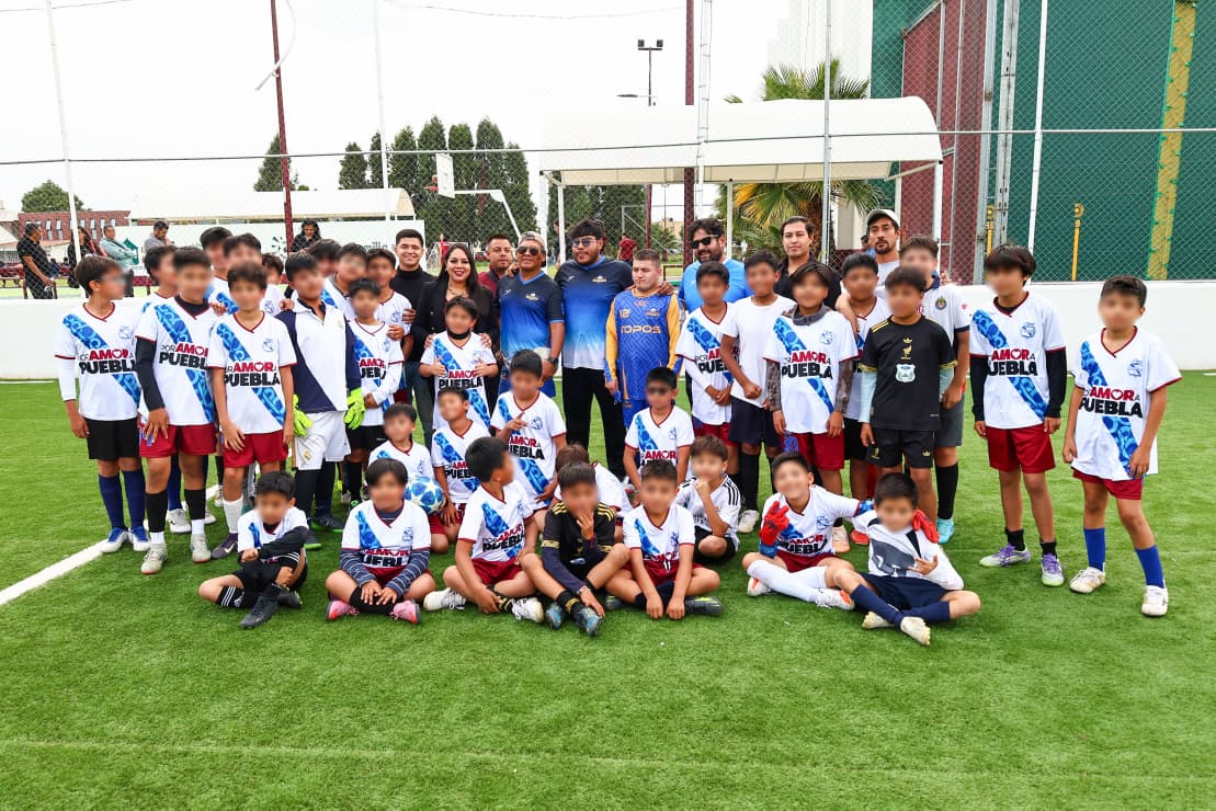 San Pedro Cholula promueve inclusión con Topos FC Puebla y jóvenes de “Por Amor a Puebla”