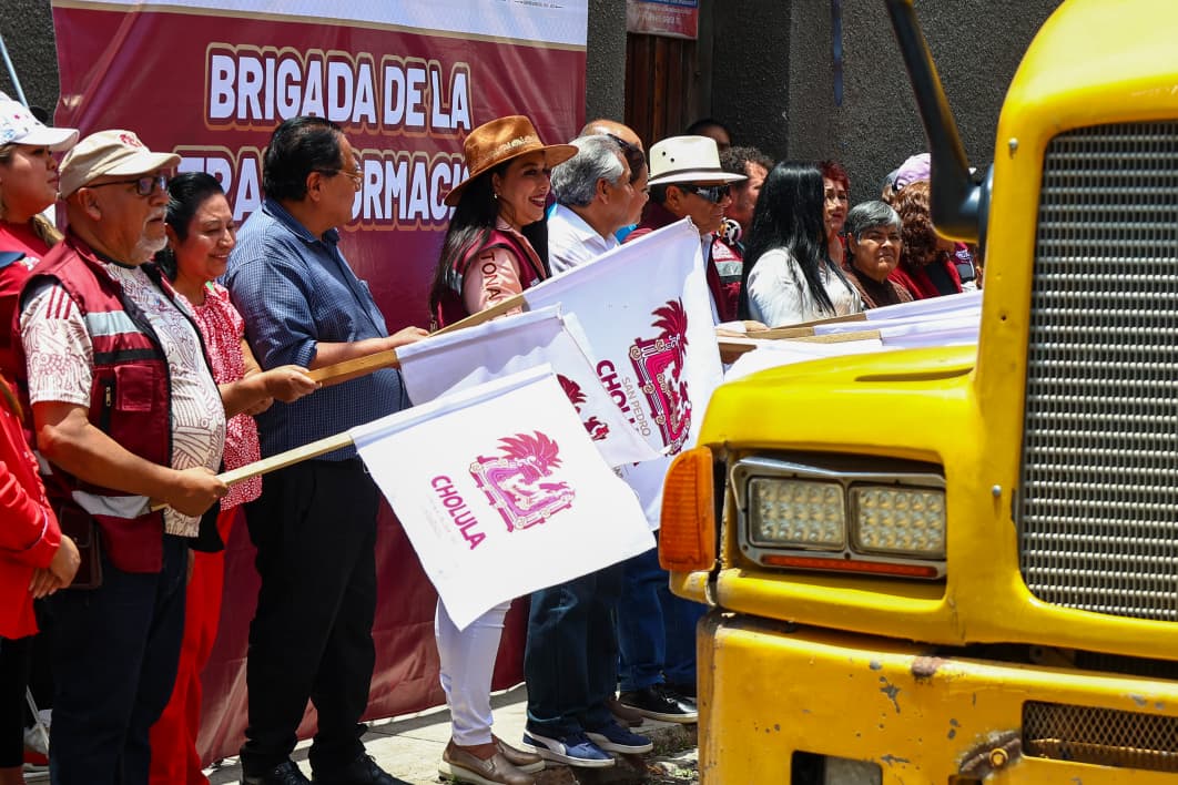 Con las Brigadas de la Transformación, Tonantzin Fernández fortalece el desarrollo de San Pedro Cholula
