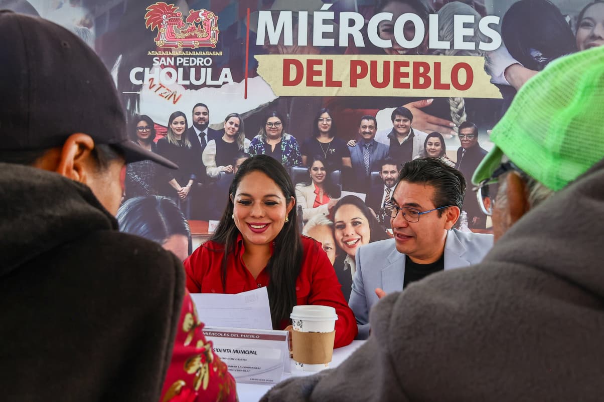 Tonantzin Fernández encabeza “Miércoles del Pueblo” con entrega de apoyos funcionales en San Pedro Cholula
