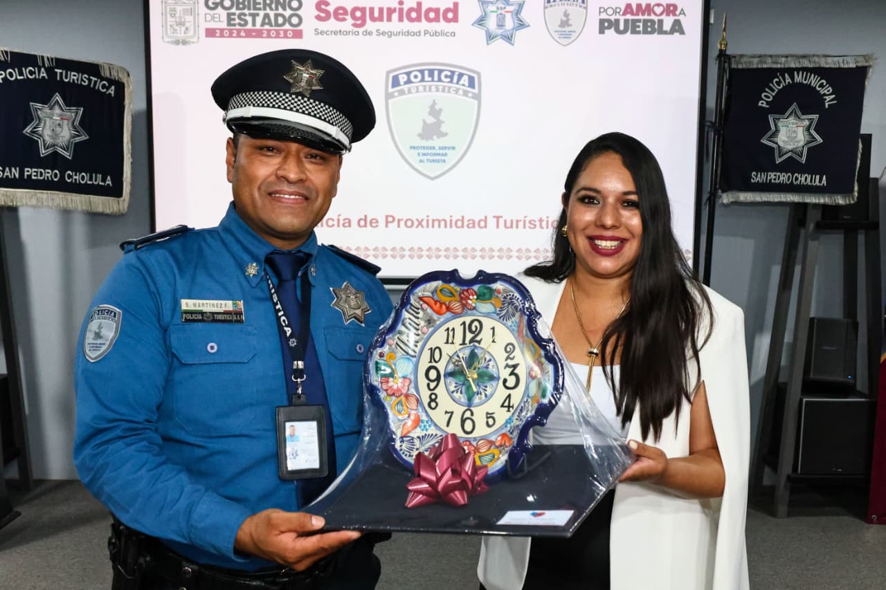 Impulsa Tonantzin Fernández la profesionalización de la Policía Turística de San Pedro Cholula