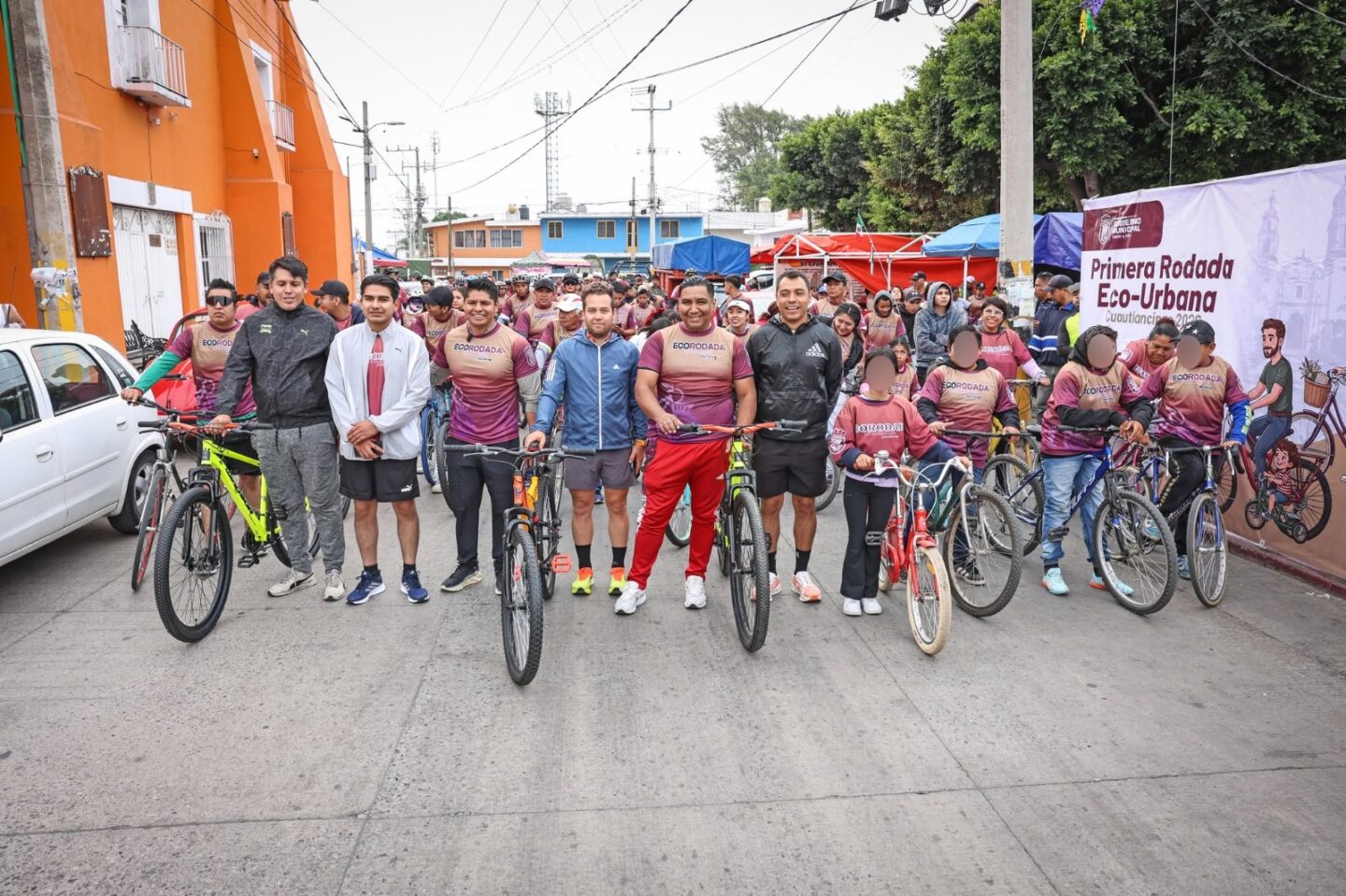 Omar Muñoz impulsa deporte y convivencia familiar con Rodada Eco-Urbana