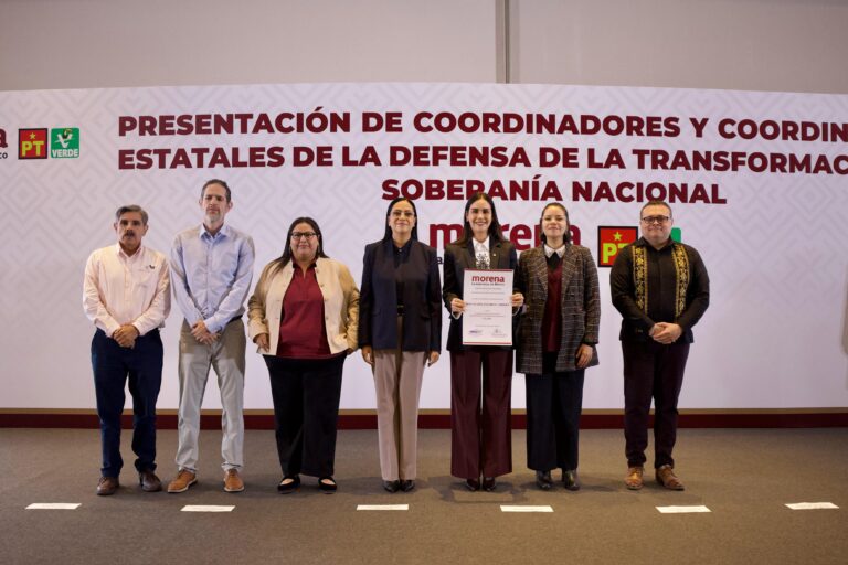 Morena arranca carrera electoral de 2027 con tres coordinadores estatales