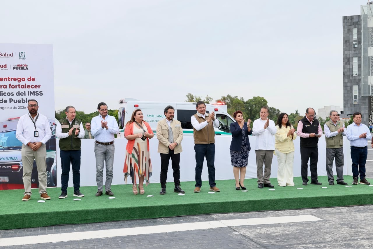 Nuevas ambulancias optimizan la atención médica del IMSS en Puebla 