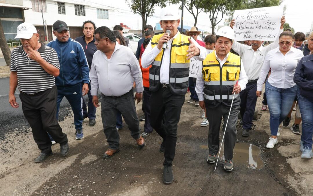 Gobierno del Estado transforma Puebla con 28 mil calles renovadas este año