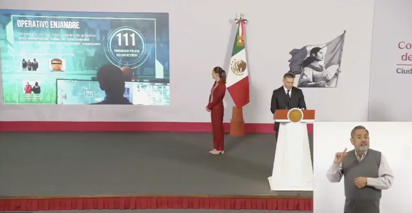 Operativo Enjambre: Harfuch revela caída de dos alcaldes en Puebla y decomiso de 35 armas