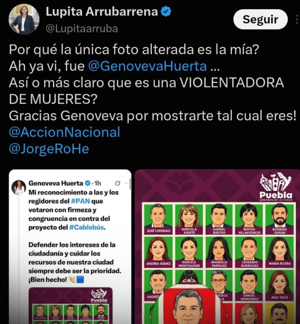 Una imagen hecha con IA vuelve a tensar al PAN de Puebla