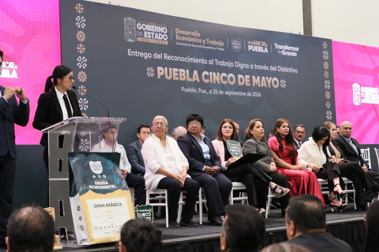 Distintivo Puebla Cinco de Mayo reconoce a 137 empresas en Trabajo Digno