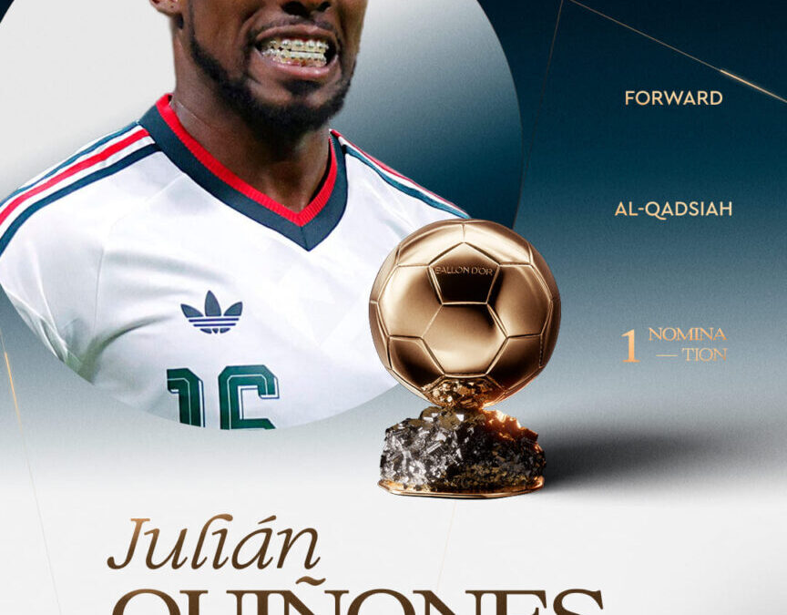 Julián Quiñones hace historia: segundo mexicano nominado al Balón de Oro