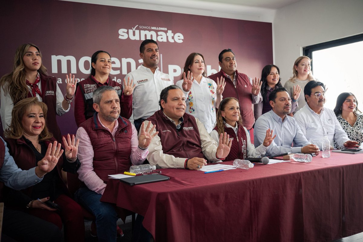 Morena Puebla prepara recibimiento a Sheinbaum y respalda a Armenta
