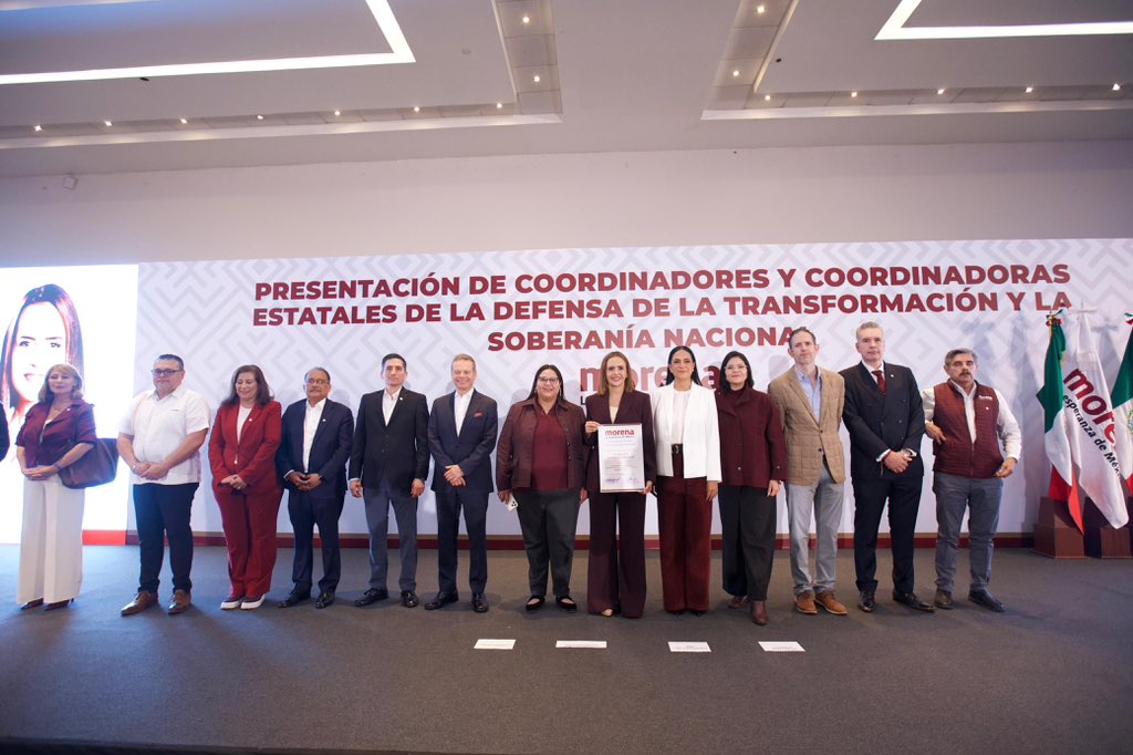 Anuncia Morena nuevas coordinaciones estatales rumbo a 2027
