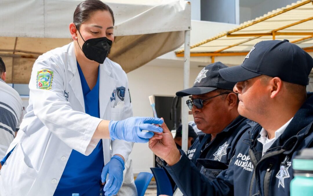 Policía Auxiliar realiza pruebas toxicológicas a guardias policiales