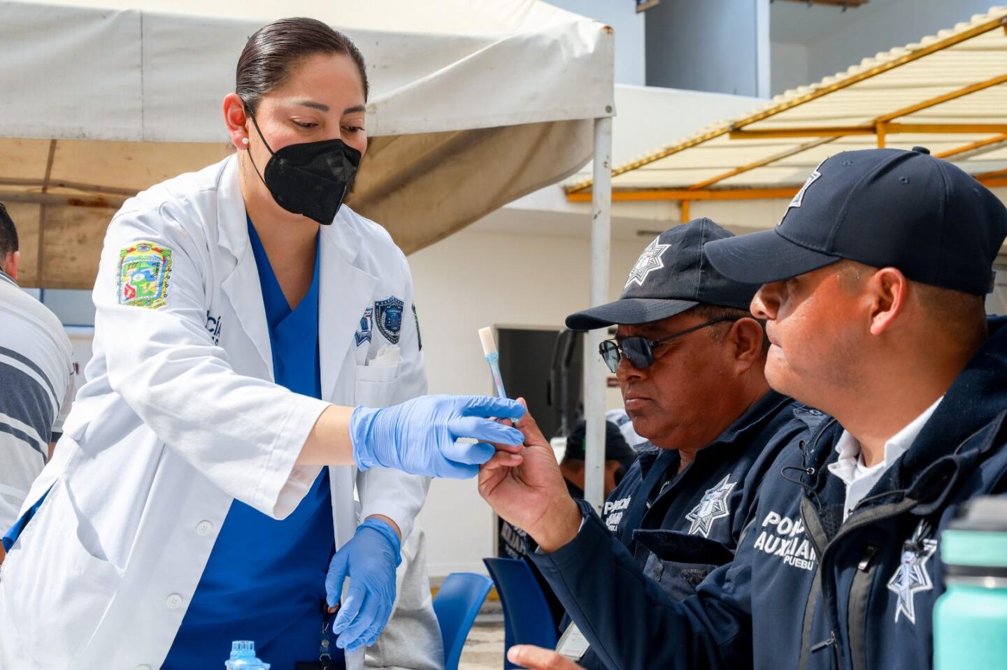 Policía Auxiliar realiza pruebas toxicológicas a guardias policiales