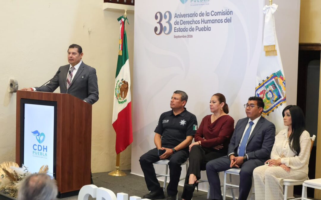 En el estado de Puebla se garantizan los Derechos Humanos para una vida democrática: Armenta Mier