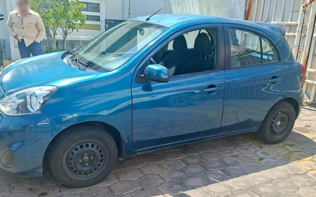 Recupera Policía de San Andrés Cholula vehículo robado con violencia