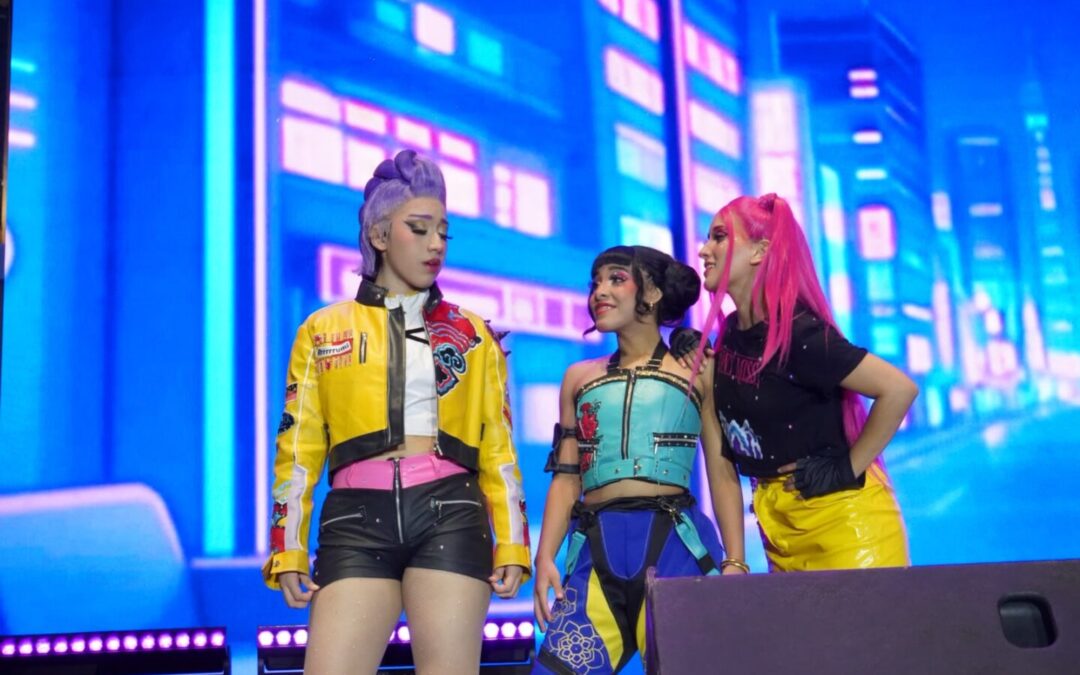 Miles de niñas y niños disfrutaron del tributo a Las Guerreras K-Pop en la Feria Milenaria de San Pedro Cholula