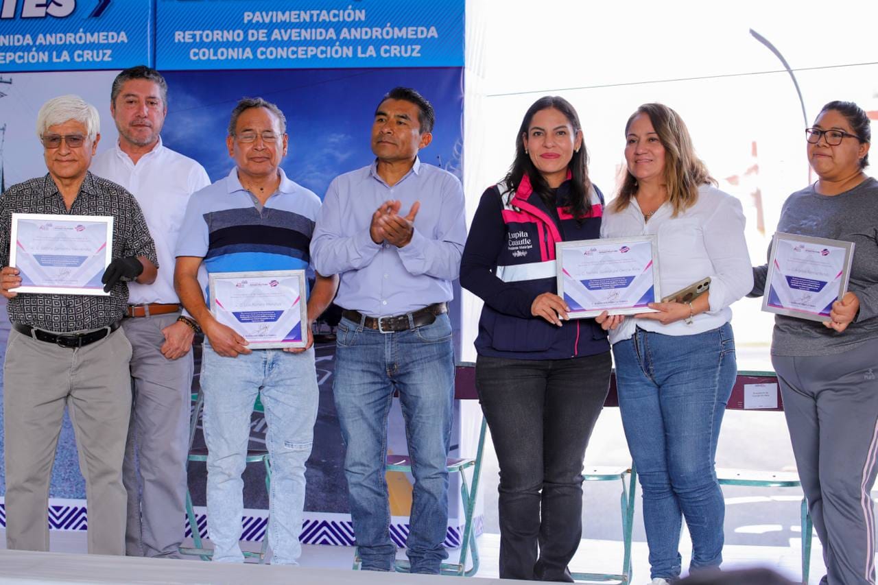 Inaugura Lupita Cuautle obra con punto de monitoreo inteligente en Concepción la Cruz