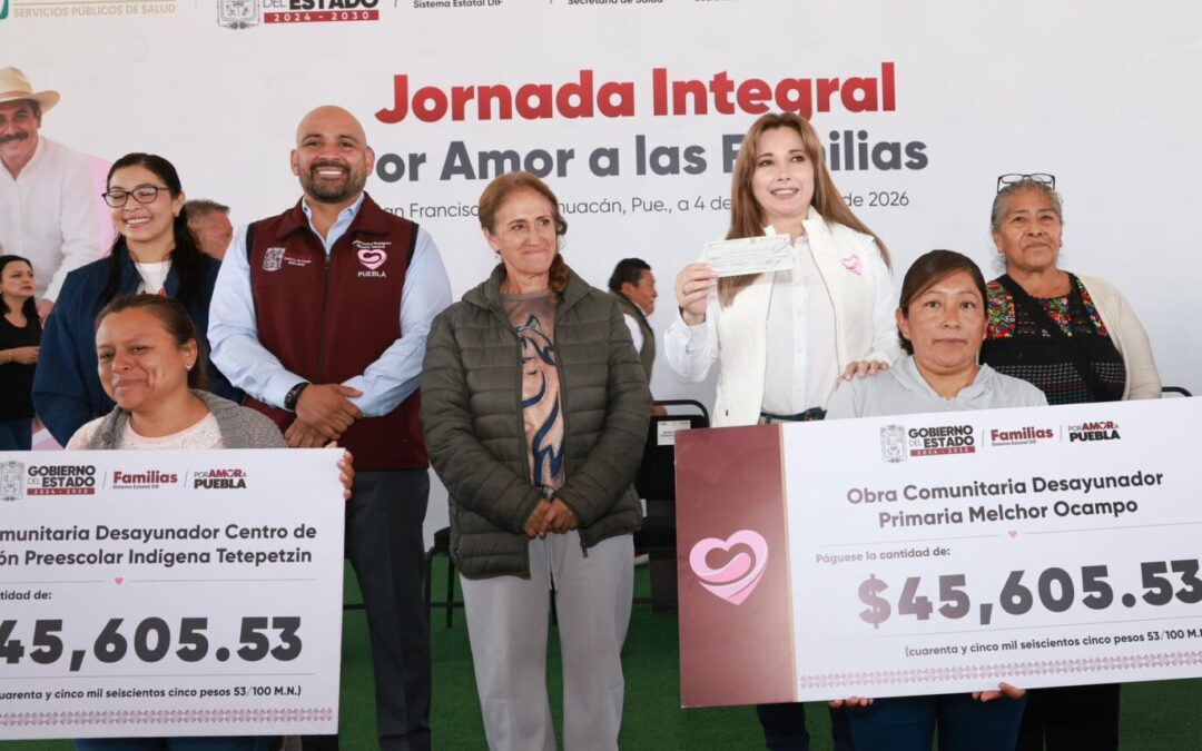 Preside Ceci Arellano Jornada Por Amor a las Familias en San Francisco Totimehuacán.