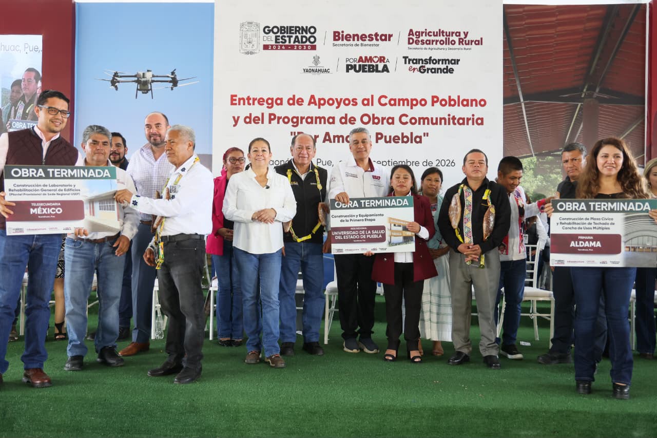 Apoyos al campo y obra comunitaria fortalecen el bienestar en la Sierra Nororiental