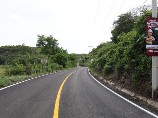 Gobierno estatal abre conexión con Morelos con la pavimentación de la carretera Achichipico – San Miguel