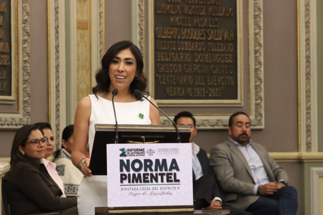 Avances legislativos para la protección de las mujeres, resalta Norma Pimentel en su Segundo Informe de Actividades