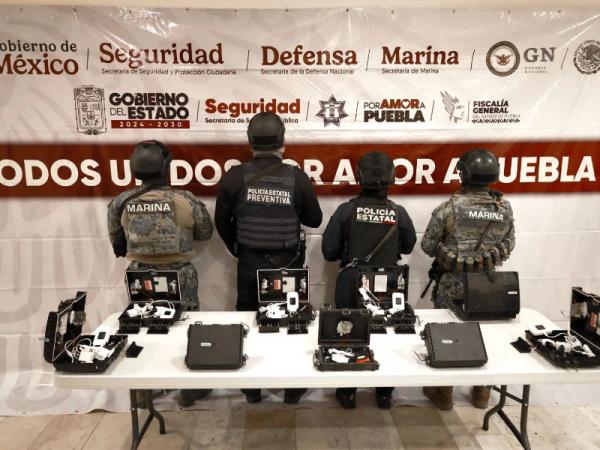 Fuerzas de seguridad ubican y desmantelan sistema de video vigilancia ilegal en Tepeaca