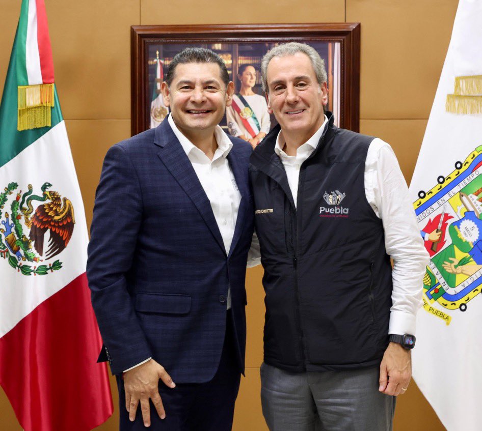 Armenta se reúne con Pepe Chedraui y destaca inversión estatal millonaria en Puebla
