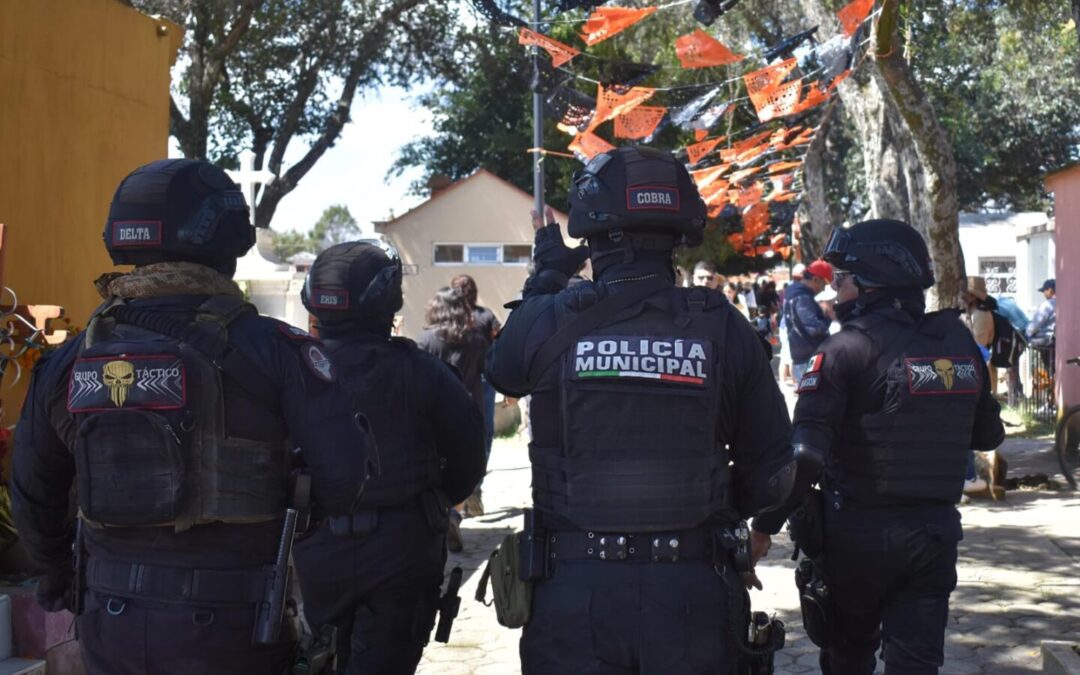 San Pedro Cholula prepara operativo conjunto para las celebraciones de Día de Muertos
