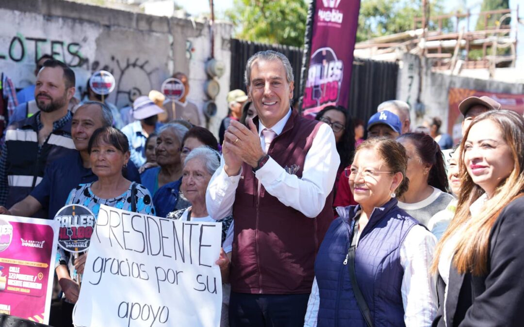 Impulsa Pepe Chedraui pavimentación de vialidades en Guadalupe Hidalgo